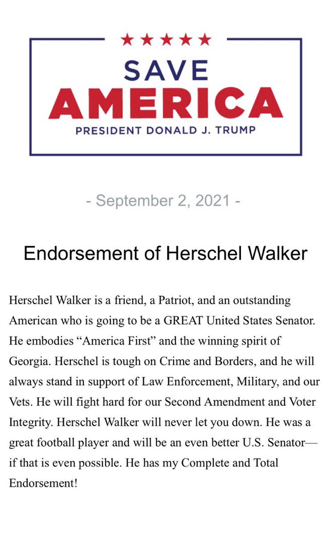 Herschel Walker raises $3.7 million in first weeks of U.S. Senate campaign